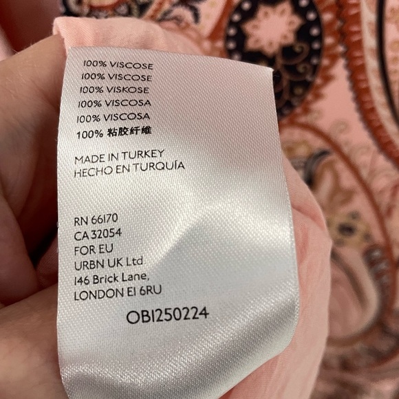 Anthropologie Blush Paisley Long Sleeve Dress - Picture 9 of 10